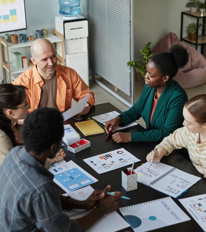 Diverse Business Team Meeting At Table